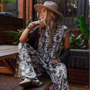 BUCKET LIST Printed Jumpsuit